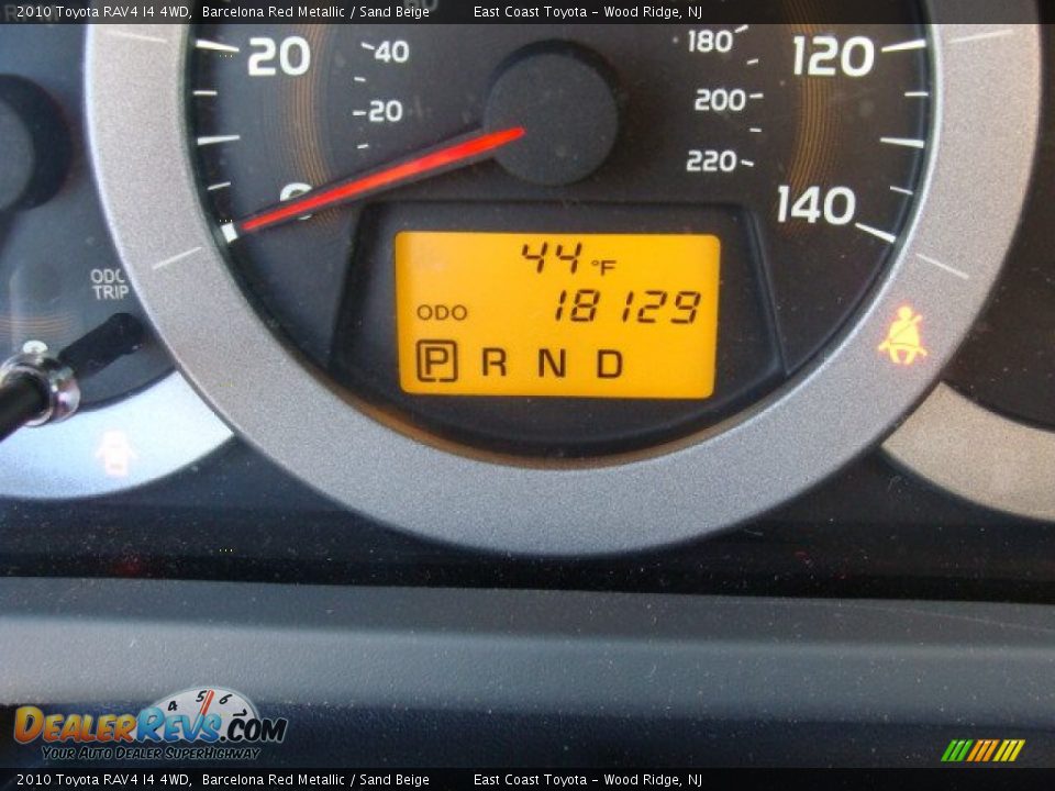 2010 Toyota RAV4 I4 4WD Barcelona Red Metallic / Sand Beige Photo #10