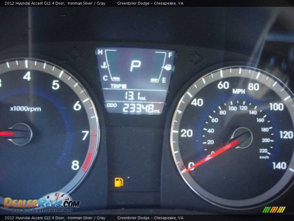 2012 Hyundai Accent GLS 4 Door Ironman Silver / Gray Photo #17