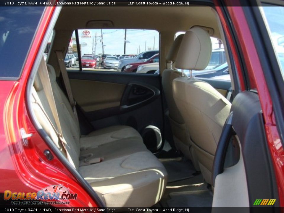 2010 Toyota RAV4 I4 4WD Barcelona Red Metallic / Sand Beige Photo #12