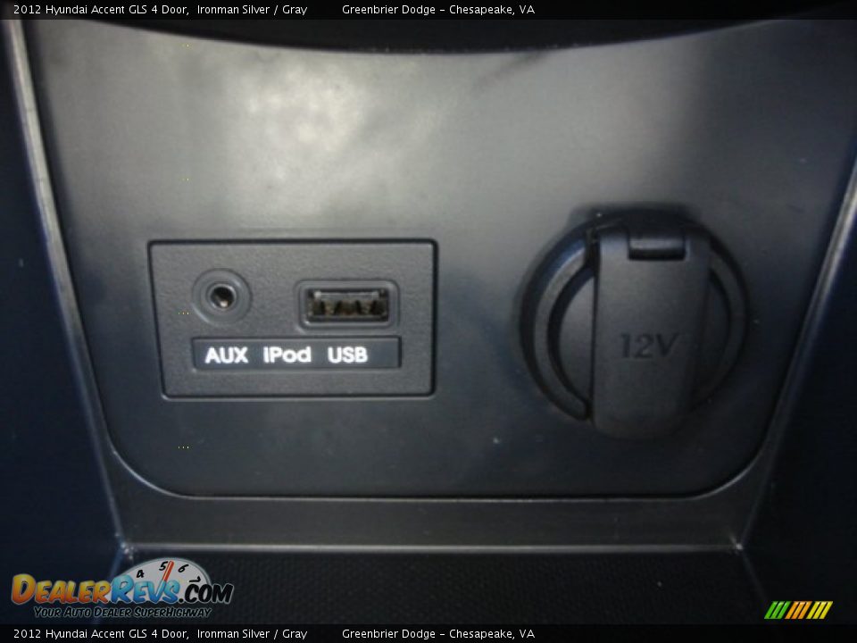2012 Hyundai Accent GLS 4 Door Ironman Silver / Gray Photo #20