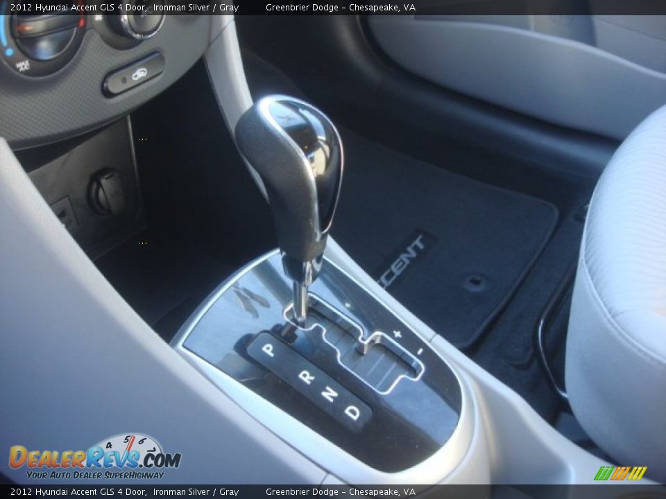 2012 Hyundai Accent GLS 4 Door Ironman Silver / Gray Photo #21