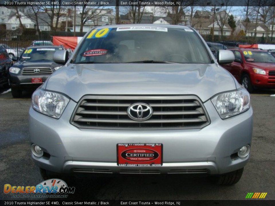 2010 Toyota Highlander SE 4WD Classic Silver Metallic / Black Photo #2