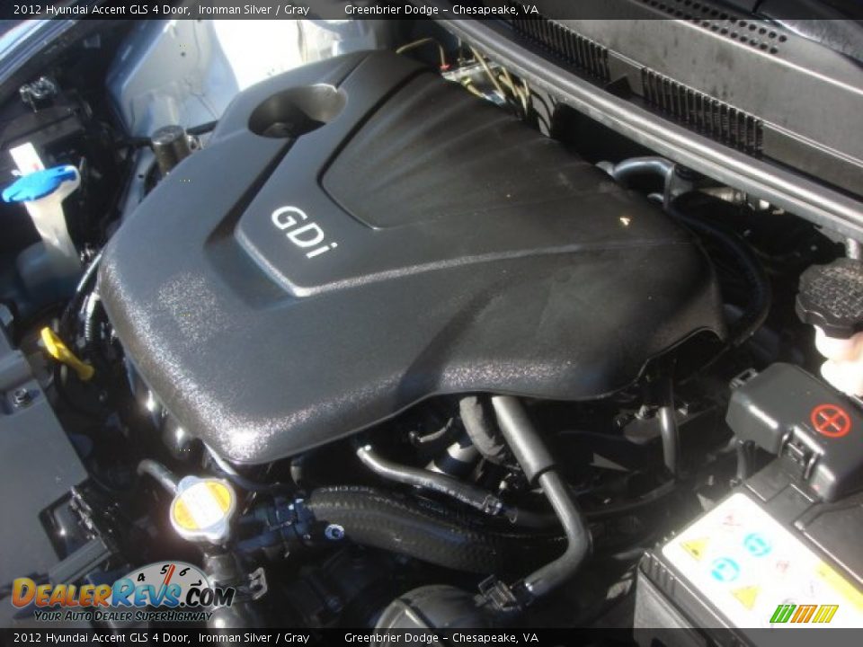 2012 Hyundai Accent GLS 4 Door Ironman Silver / Gray Photo #28