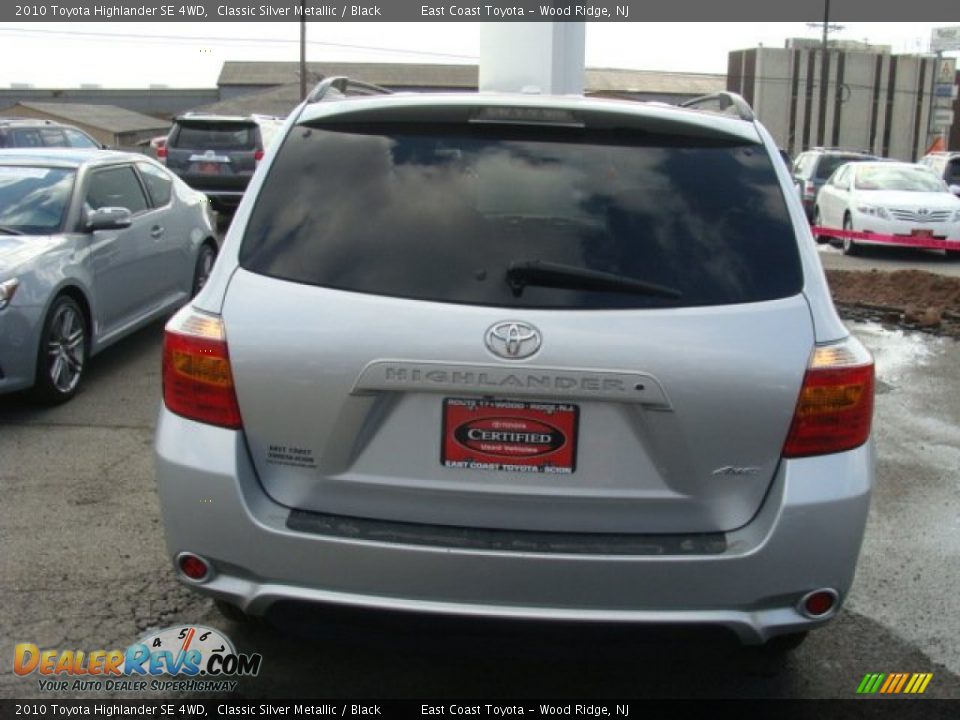2010 Toyota Highlander SE 4WD Classic Silver Metallic / Black Photo #5