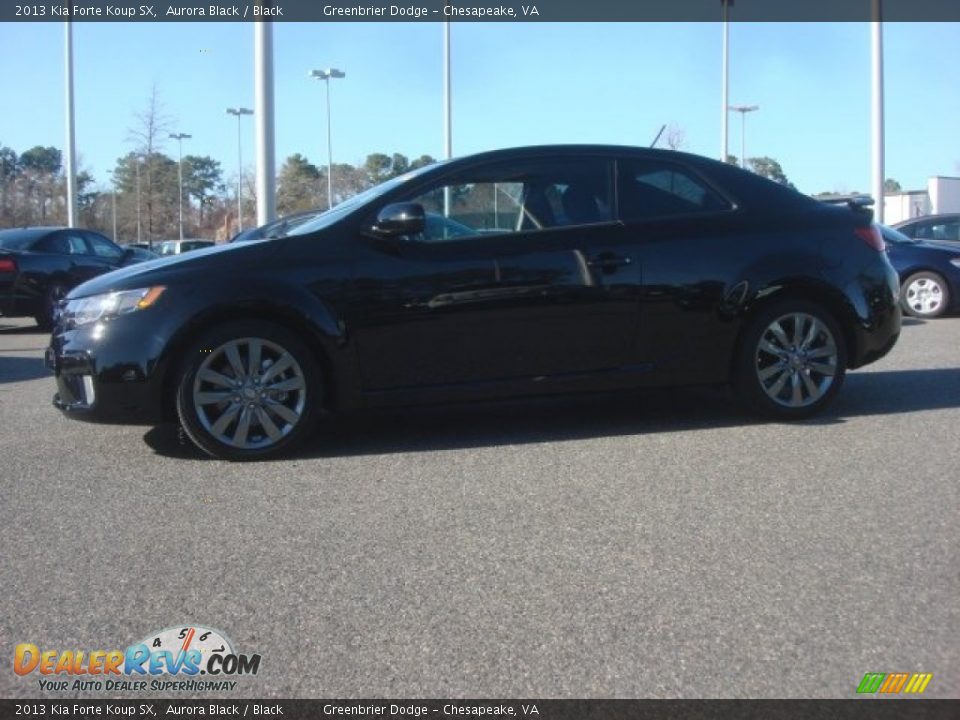 2013 Kia Forte Koup SX Aurora Black / Black Photo #3
