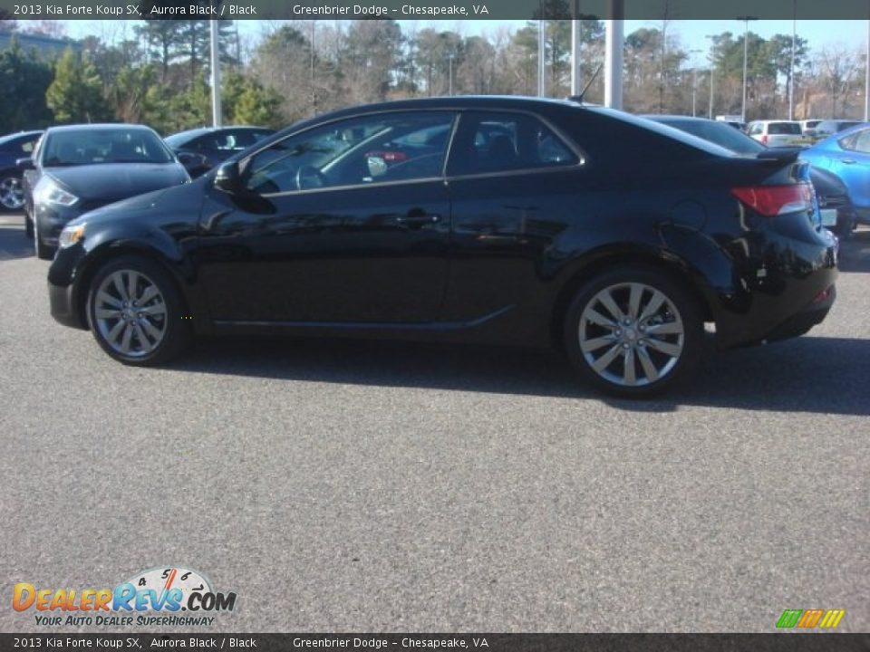 2013 Kia Forte Koup SX Aurora Black / Black Photo #4