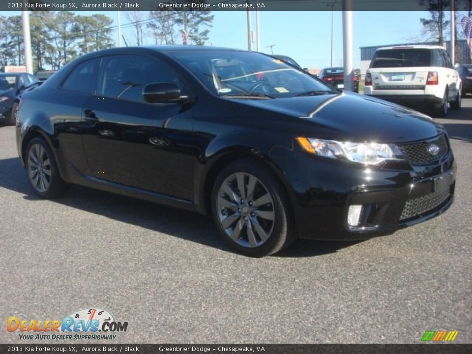 2013 Kia Forte Koup SX Aurora Black / Black Photo #7