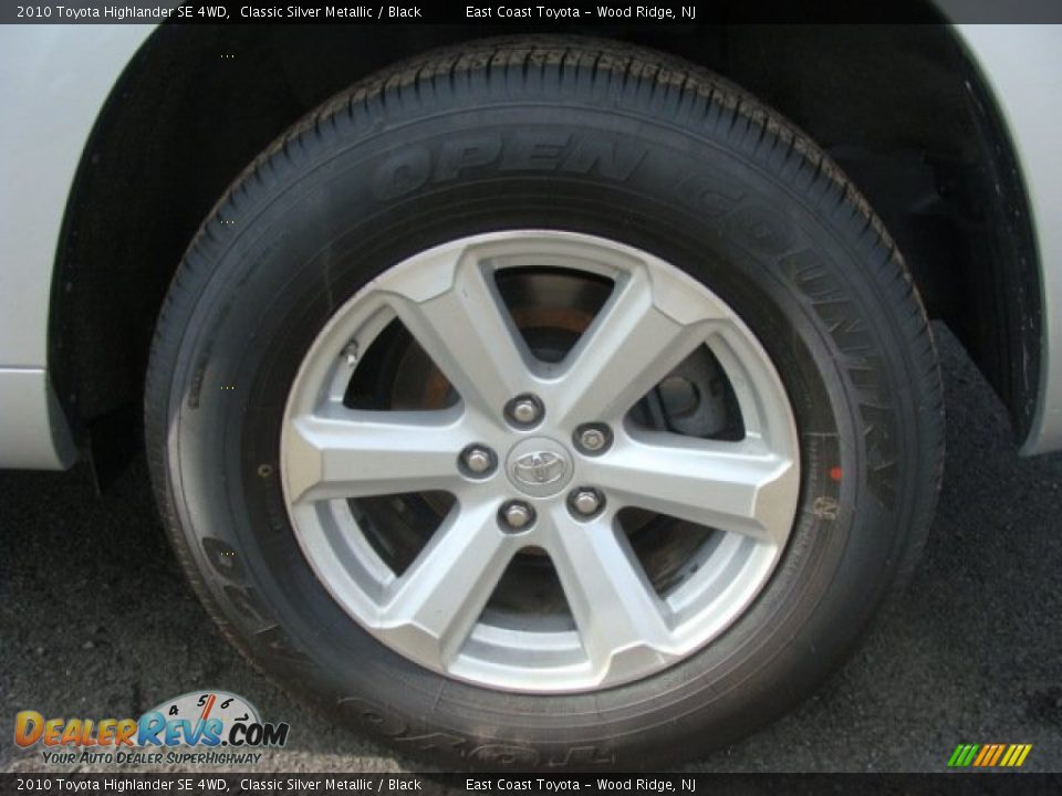 2010 Toyota Highlander SE 4WD Classic Silver Metallic / Black Photo #14