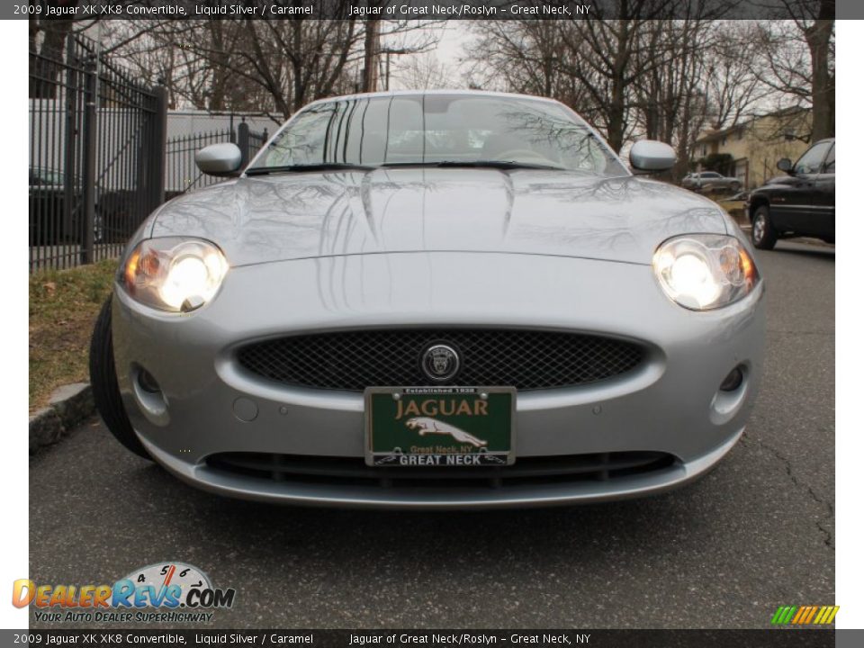 2009 Jaguar XK XK8 Convertible Liquid Silver / Caramel Photo #2
