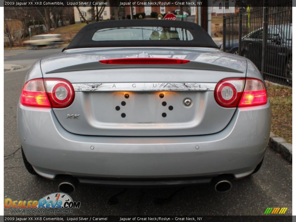 2009 Jaguar XK XK8 Convertible Liquid Silver / Caramel Photo #5
