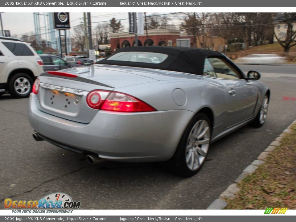 2009 Jaguar XK XK8 Convertible Liquid Silver / Caramel Photo #6