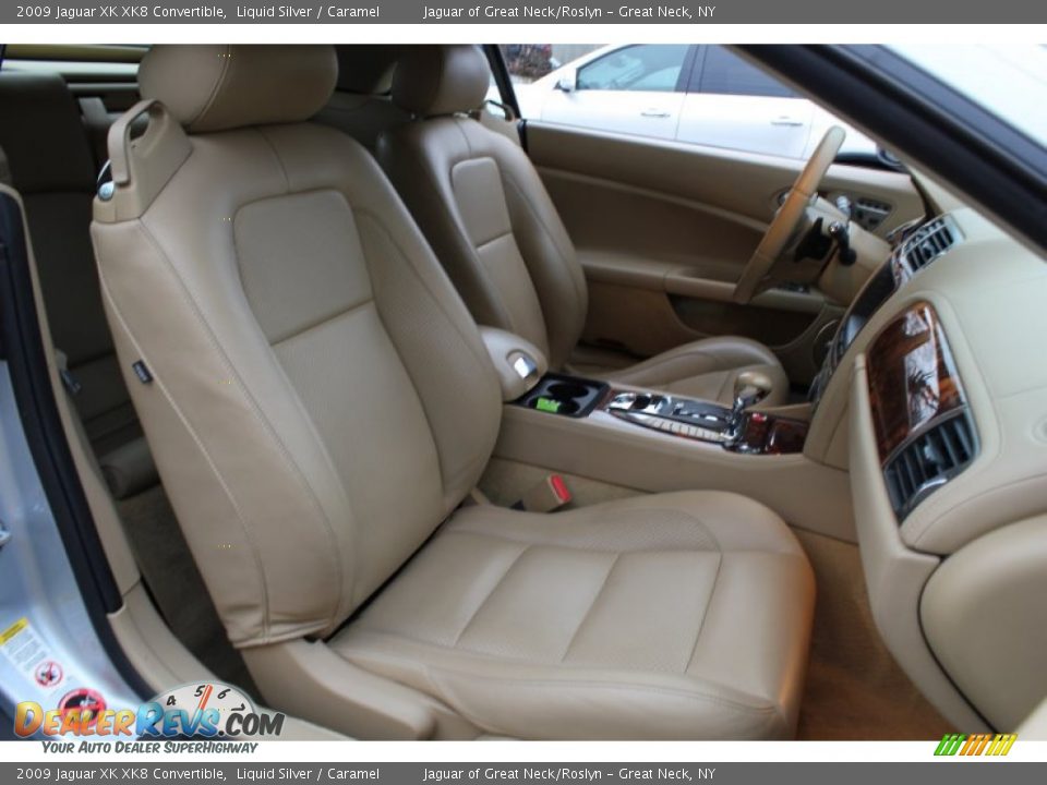 Front Seat of 2009 Jaguar XK XK8 Convertible Photo #10
