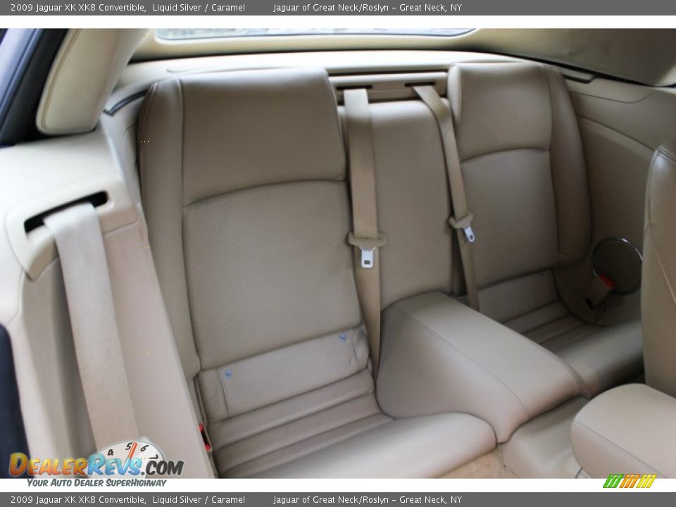 Rear Seat of 2009 Jaguar XK XK8 Convertible Photo #12