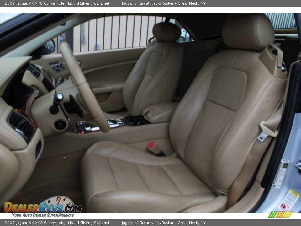 Front Seat of 2009 Jaguar XK XK8 Convertible Photo #14