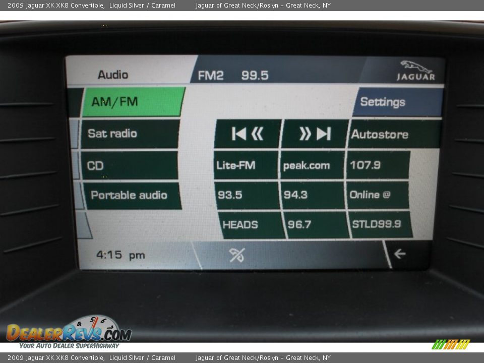 Controls of 2009 Jaguar XK XK8 Convertible Photo #18
