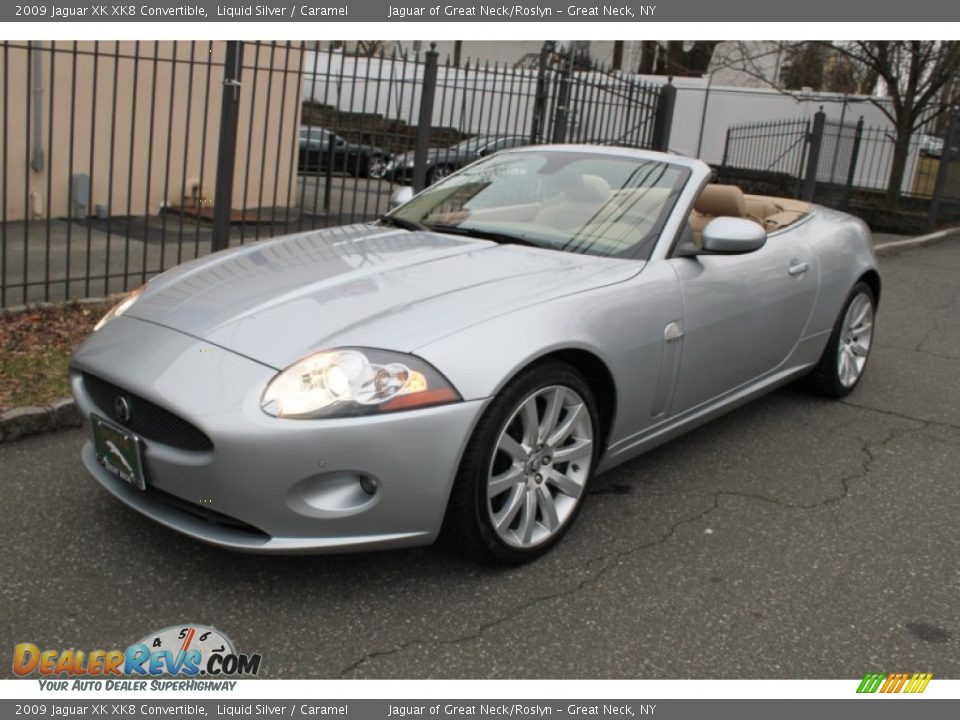 2009 Jaguar XK XK8 Convertible Liquid Silver / Caramel Photo #23