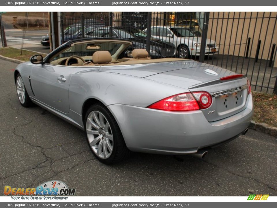 2009 Jaguar XK XK8 Convertible Liquid Silver / Caramel Photo #24