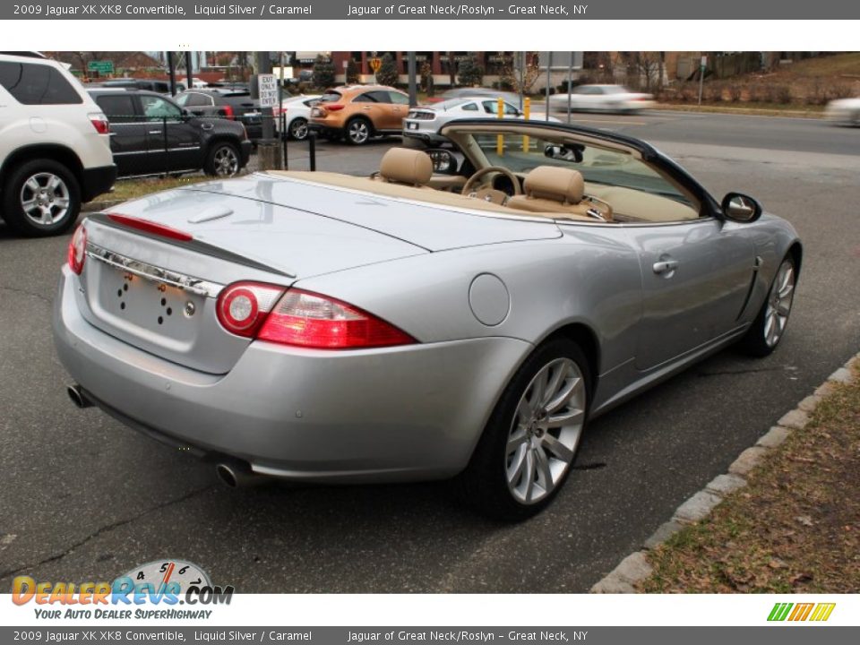 2009 Jaguar XK XK8 Convertible Liquid Silver / Caramel Photo #25