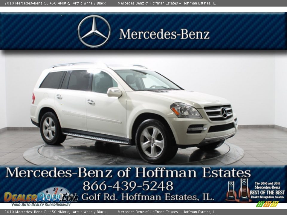 2010 Mercedes-Benz GL 450 4Matic Arctic White / Black Photo #1