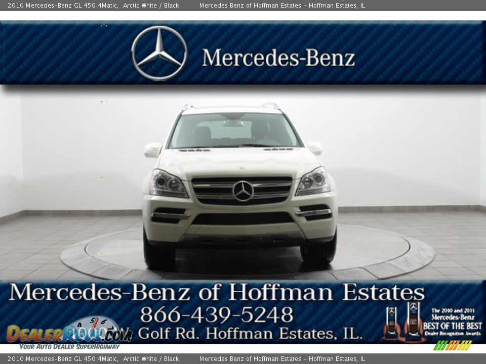 2010 Mercedes-Benz GL 450 4Matic Arctic White / Black Photo #3
