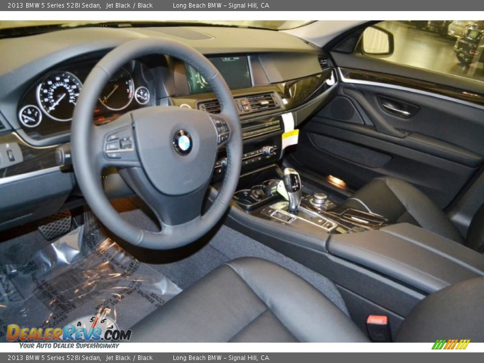 2013 BMW 5 Series 528i Sedan Jet Black / Black Photo #6