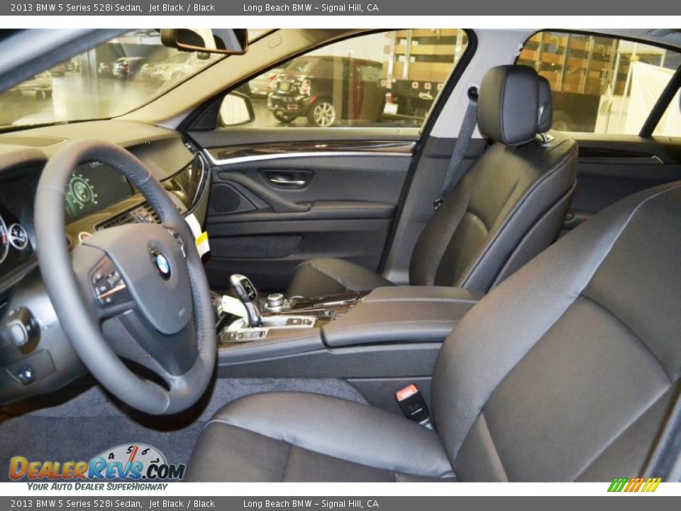2013 BMW 5 Series 528i Sedan Jet Black / Black Photo #7
