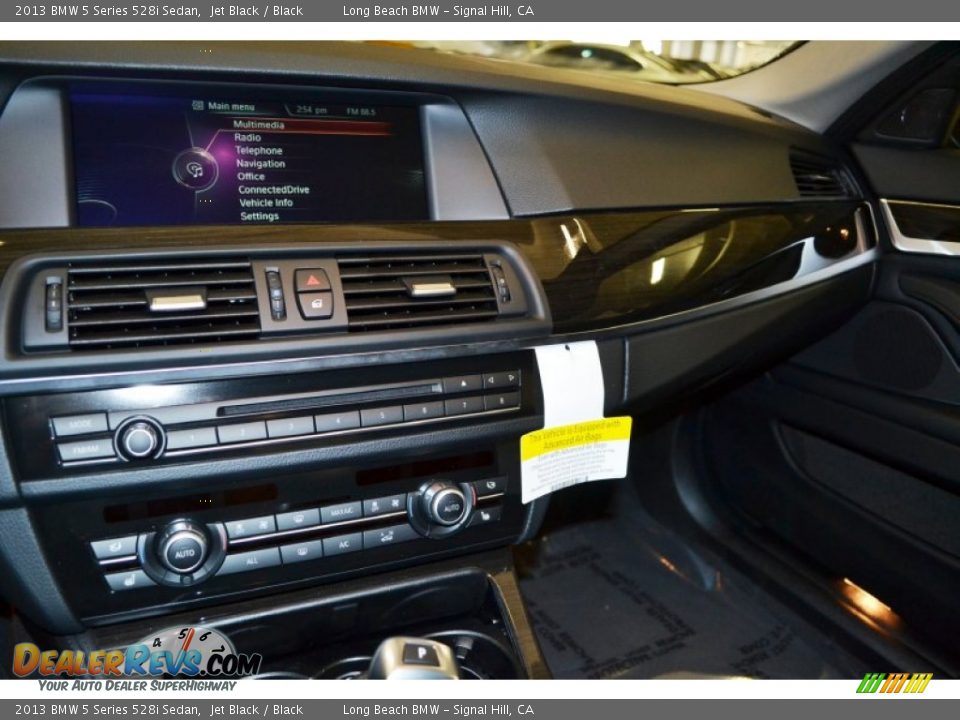 2013 BMW 5 Series 528i Sedan Jet Black / Black Photo #9