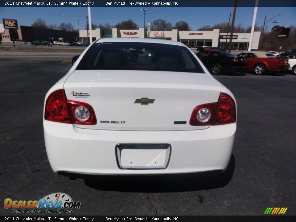 2011 Chevrolet Malibu LT Summit White / Ebony Photo #4