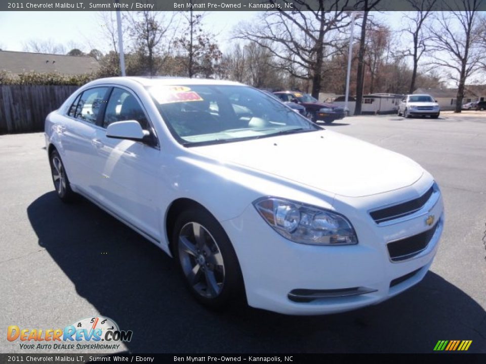 2011 Chevrolet Malibu LT Summit White / Ebony Photo #6