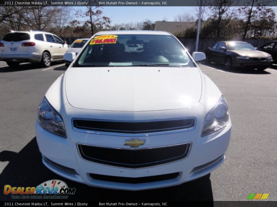 2011 Chevrolet Malibu LT Summit White / Ebony Photo #7