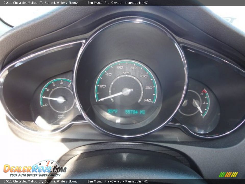 2011 Chevrolet Malibu LT Summit White / Ebony Photo #14
