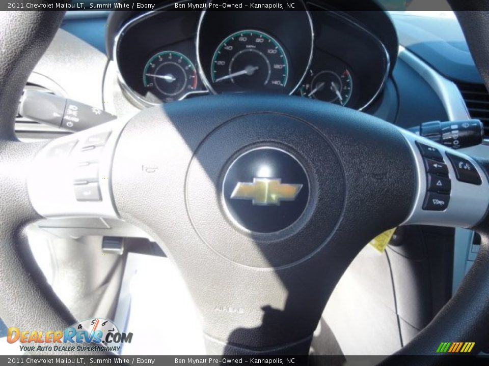 2011 Chevrolet Malibu LT Summit White / Ebony Photo #15
