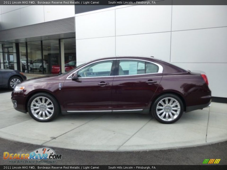 2011 Lincoln MKS FWD Bordeaux Reserve Red Metallic / Light Camel Photo #2