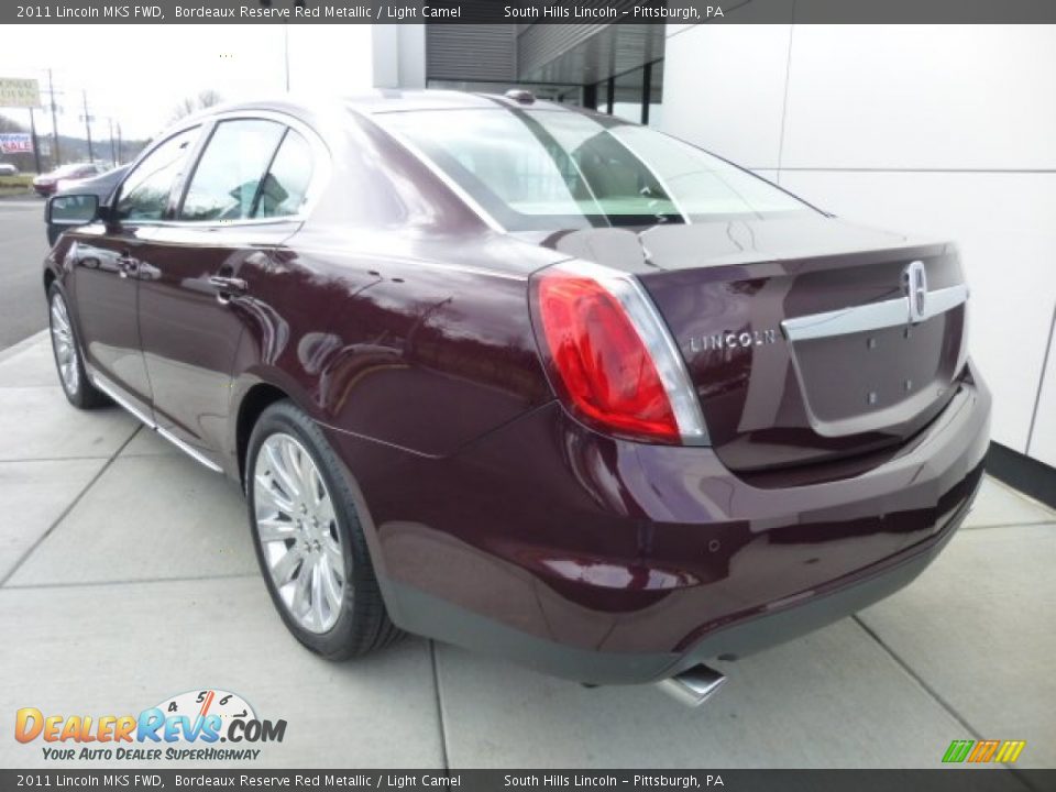 2011 Lincoln MKS FWD Bordeaux Reserve Red Metallic / Light Camel Photo #3