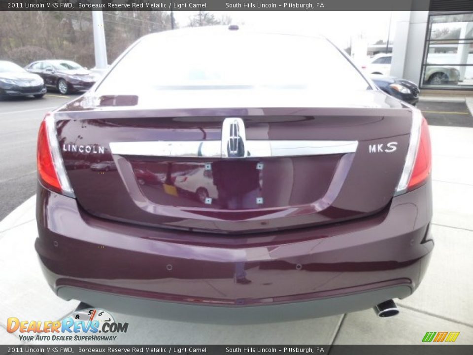 2011 Lincoln MKS FWD Bordeaux Reserve Red Metallic / Light Camel Photo #4