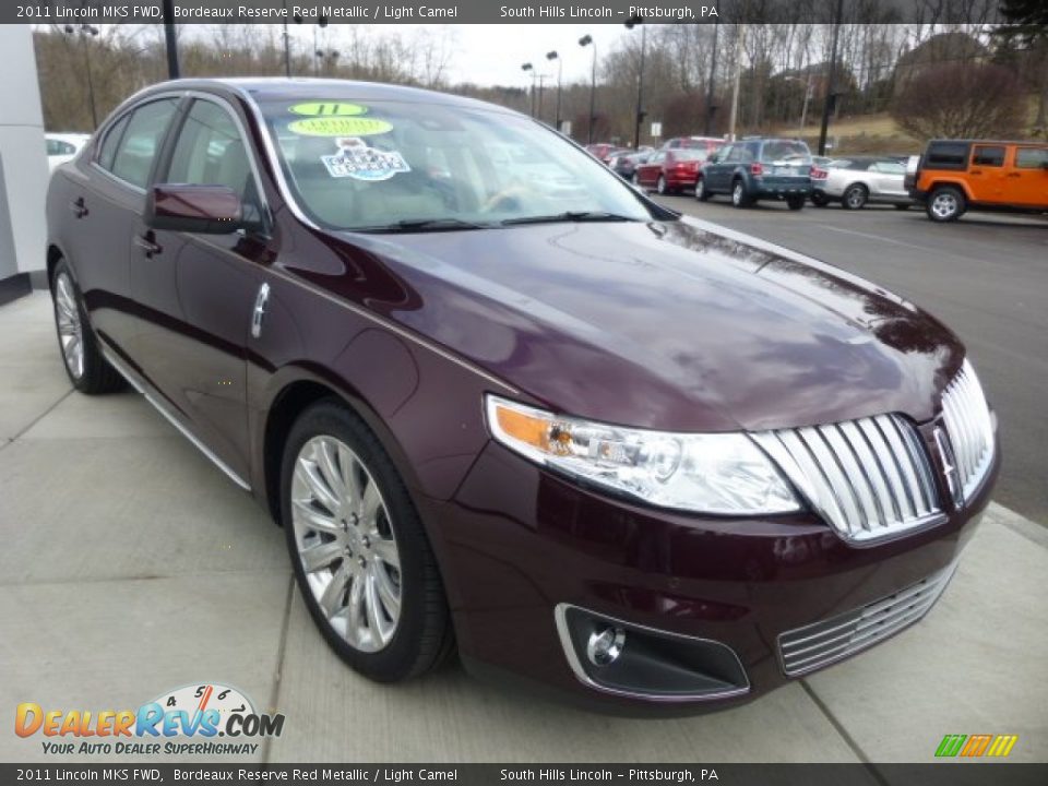 2011 Lincoln MKS FWD Bordeaux Reserve Red Metallic / Light Camel Photo #7