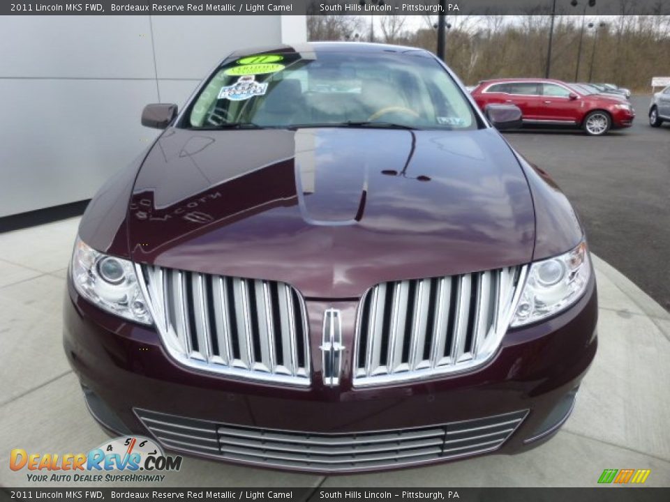 2011 Lincoln MKS FWD Bordeaux Reserve Red Metallic / Light Camel Photo #8