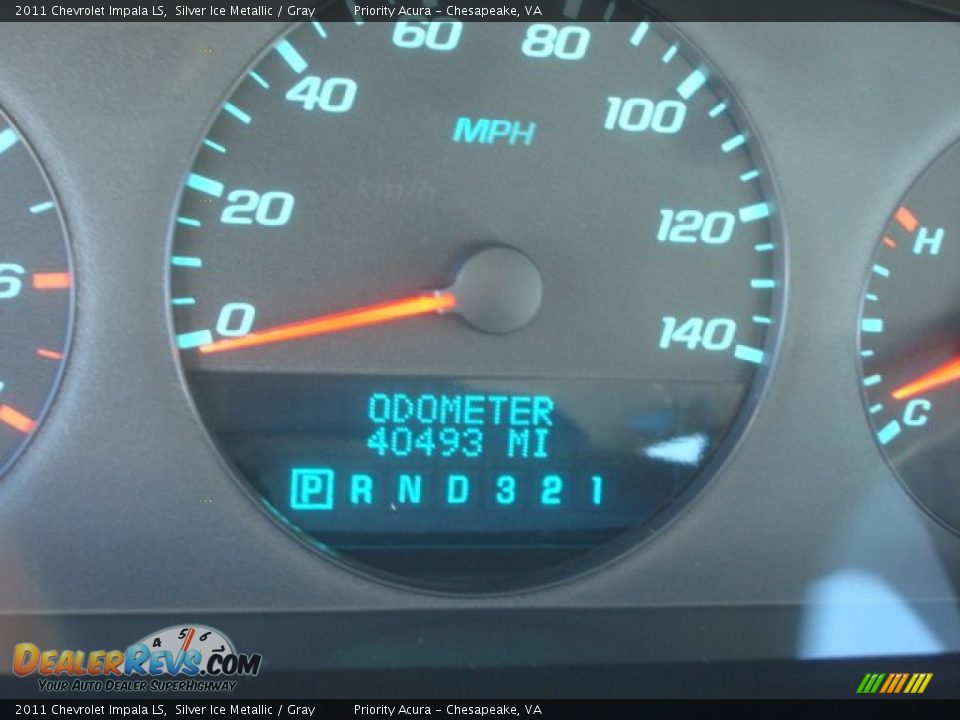 2011 Chevrolet Impala LS Silver Ice Metallic / Gray Photo #18