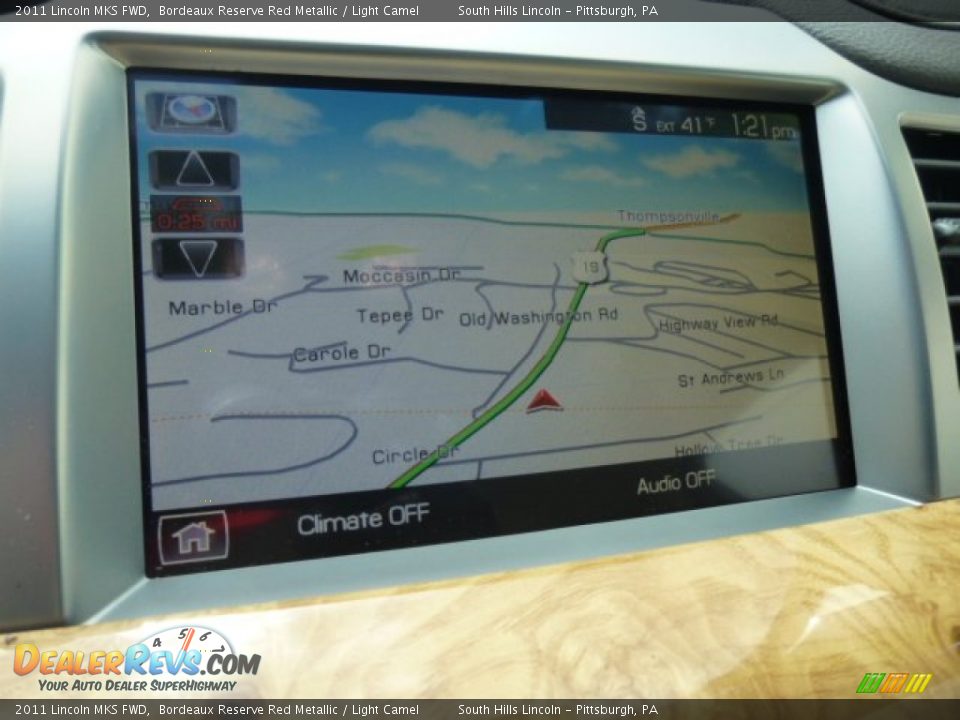 2011 Lincoln MKS FWD Bordeaux Reserve Red Metallic / Light Camel Photo #22