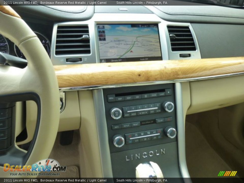 2011 Lincoln MKS FWD Bordeaux Reserve Red Metallic / Light Camel Photo #23