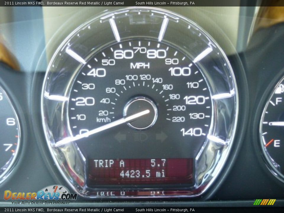 2011 Lincoln MKS FWD Bordeaux Reserve Red Metallic / Light Camel Photo #25