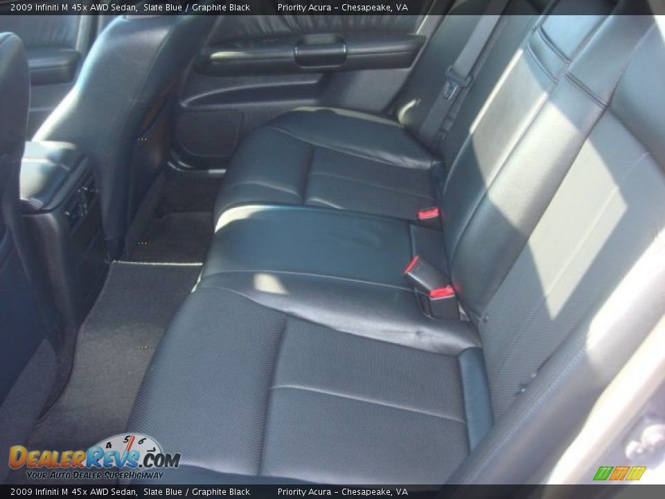 2009 Infiniti M 45x AWD Sedan Slate Blue / Graphite Black Photo #11