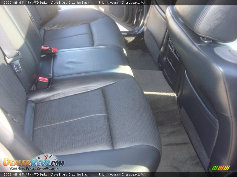 2009 Infiniti M 45x AWD Sedan Slate Blue / Graphite Black Photo #12