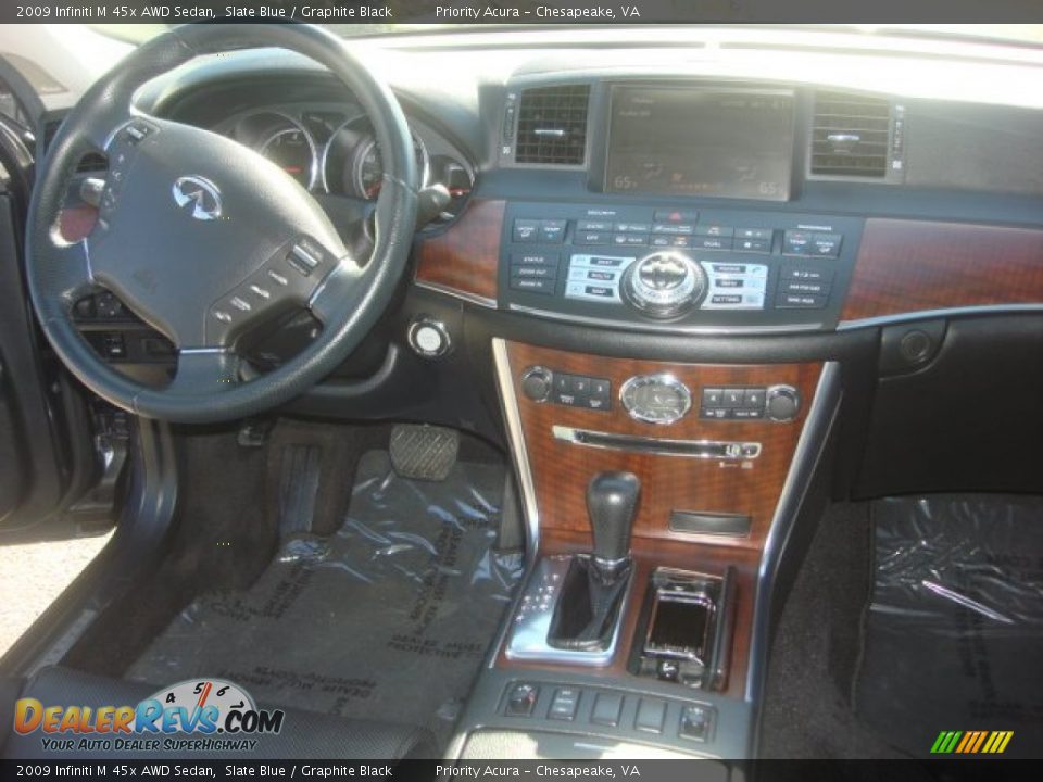 2009 Infiniti M 45x AWD Sedan Slate Blue / Graphite Black Photo #13