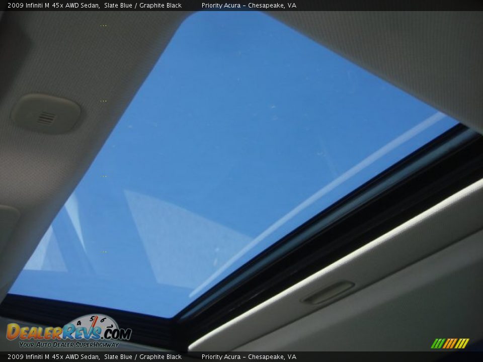 2009 Infiniti M 45x AWD Sedan Slate Blue / Graphite Black Photo #17