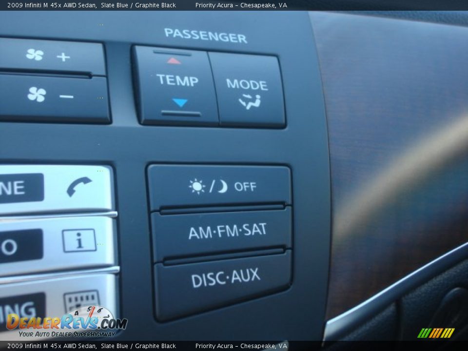 2009 Infiniti M 45x AWD Sedan Slate Blue / Graphite Black Photo #24