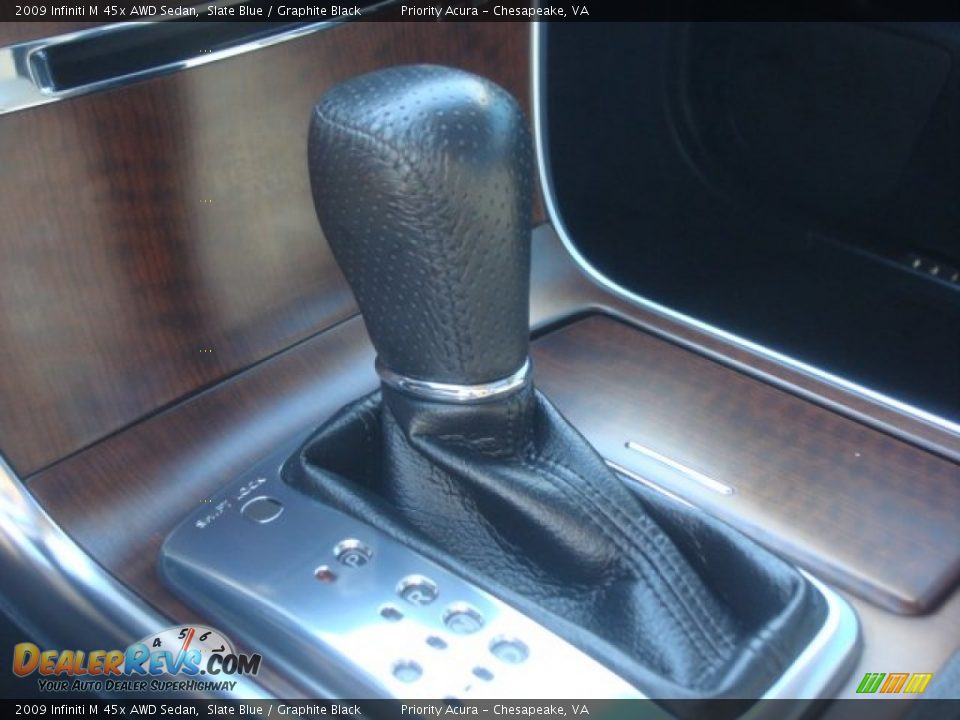 2009 Infiniti M 45x AWD Sedan Slate Blue / Graphite Black Photo #29
