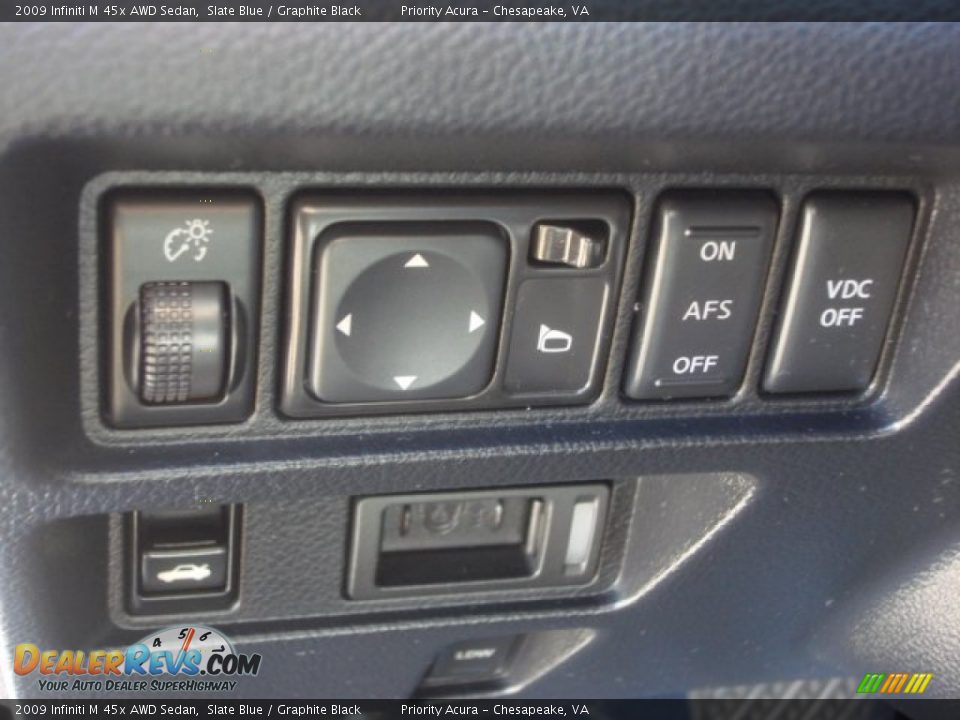 2009 Infiniti M 45x AWD Sedan Slate Blue / Graphite Black Photo #32