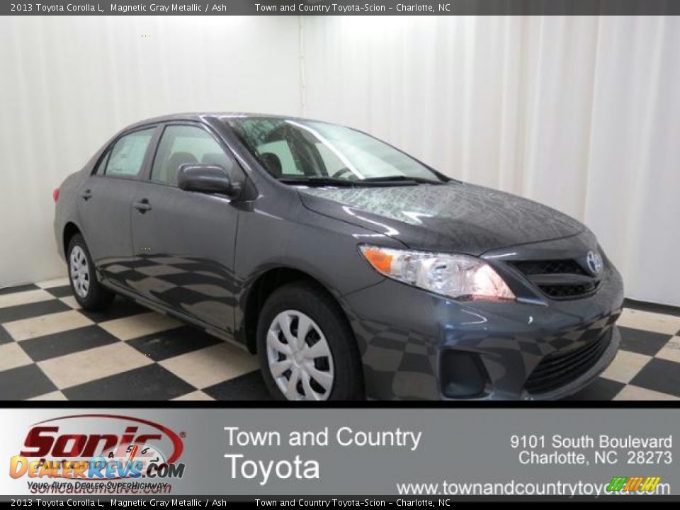 2013 Toyota Corolla L Magnetic Gray Metallic / Ash Photo #1