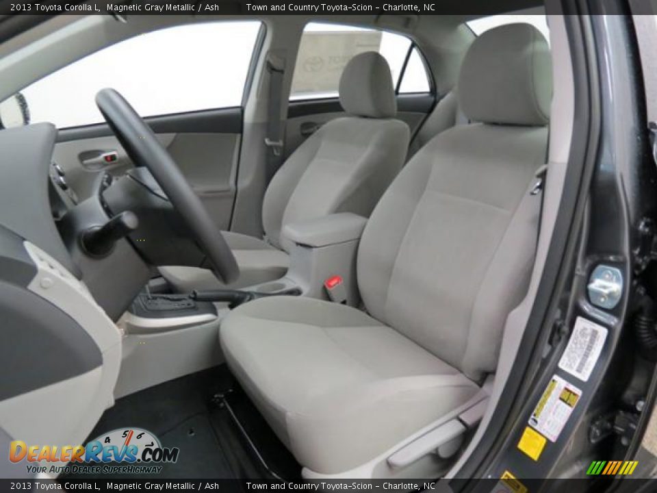 2013 Toyota Corolla L Magnetic Gray Metallic / Ash Photo #8